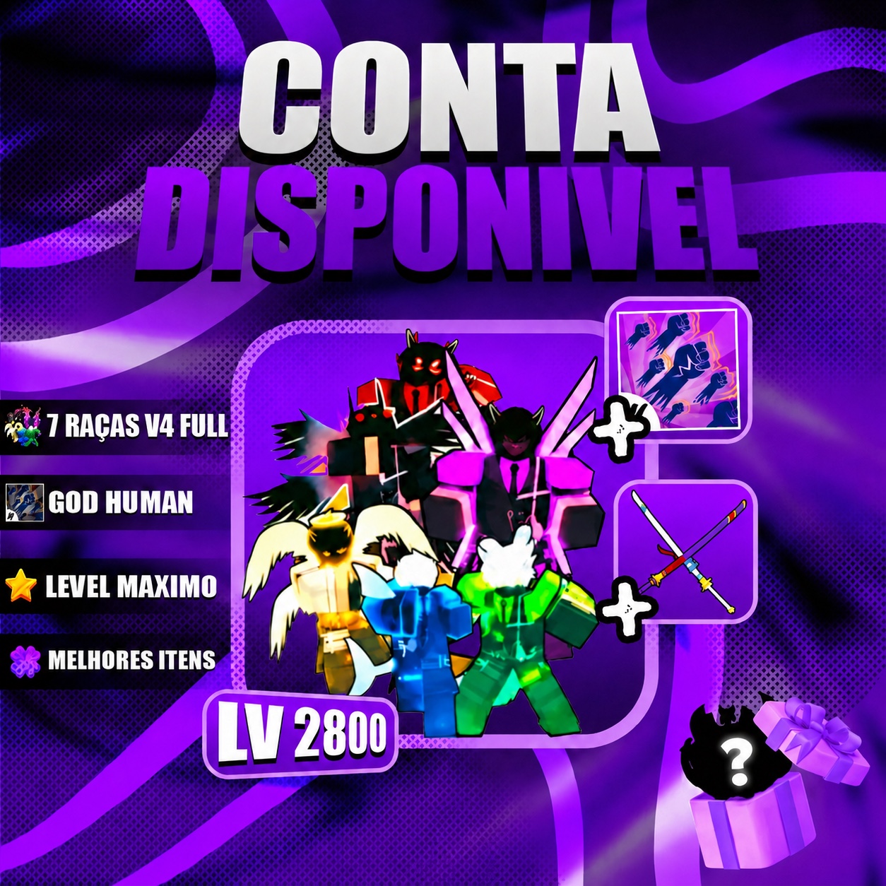 6 Raças V4 Full + Godhuman + Level Máximo